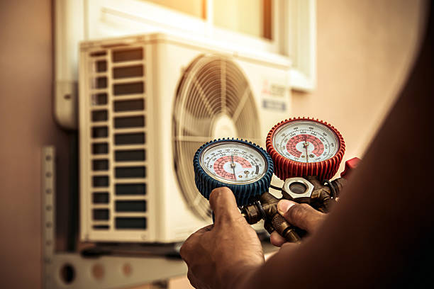 Professional Hvac technician working in Westwood, CA